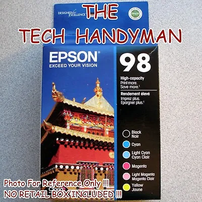 $74.88 • Buy 6-pack Epson Genuine 98 Black & Color Ink (no Retail Box) Artisan 800 835 837