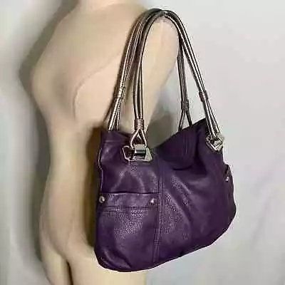 B Makowsky Purple Genuine Leather Purse • $80