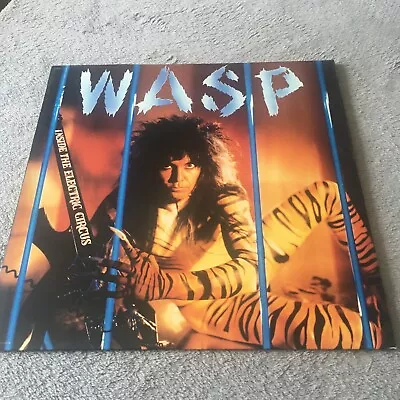 Wasp Inside The Electric Circus Vinyl LP Record WITH NICE LYRIC POSTER EMI 1986 • $60