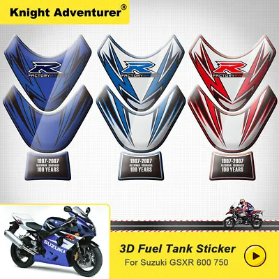 For 2007 Suzuki GSXR GSX-R 600 750 Motorcycle 3D Fuel Tank Pad Sticker Protector • $18.50