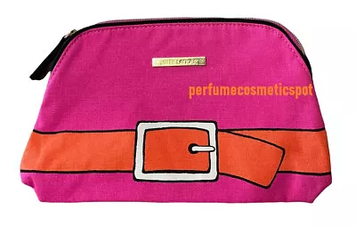 Estee Lauder 100% Cotton Pink With Orange Belt Design Travel / Cosmetic Bag • $9.95