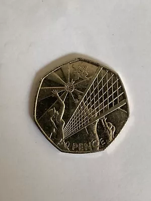 50p Coin Olympic Volley Ball 2011 • £0.75