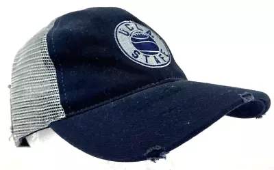 NEW UCLA Bruins Retro Brand Navy Distressed Mesh Snapback Baseball Hat Cap OSFM • $25.49