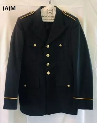 US Army Military Black Dress Blazer Jacket Uniform Men's+Women W/Patches (A) • $19.99