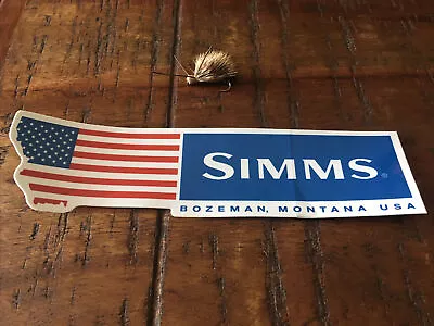 Simms Fishing Products Bozeman Montana USA Sticker • $10