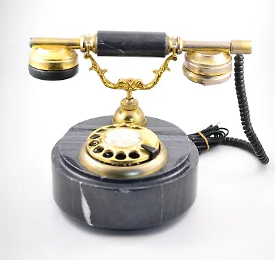 VINTAGE 1990's Marble Telephone  Rotary Dial Hagenuk • $35
