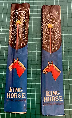 Rare Vintage Empty Packet King Horse Label Electric Sparklers Fireworks Malaya • $150