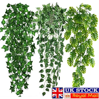 5X Artificial Ivy Vine Leaf Trailing Foliage Flower Hanging Fake Plant Garden UK • £3.69