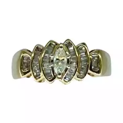 Vintage 0.50 Carat Marquise Diamond Engagement Ring • $900