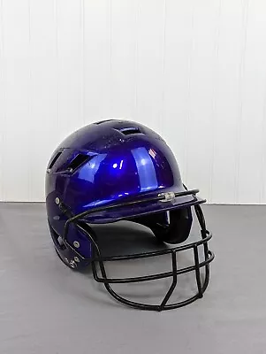 Schutt SSMC Softball Baseball Batting Helmet With Face Guard Purple Size Med • $17.60