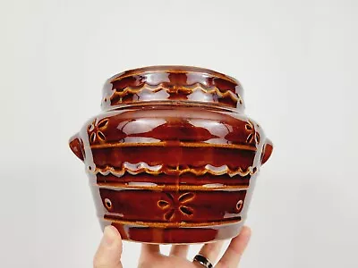 Vintage Daisy Dot Marcrest Oven Proof Stoneware Bean Pot Bowl W/out Lid • $28.99