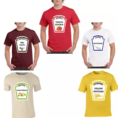 Funny Humour Condiments Fancy Dress Costume Unisex T-shirt • £12.99