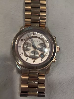 Michael Kors MK8096 50mm Rose Gold Stainless Steel Case With Rose Gold Stainless • $35