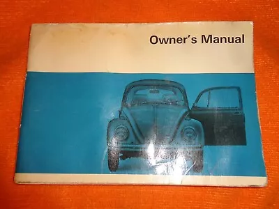 1969 Volkswagen Vw Owners Manual W/ Identification Card - Great Original • $39.99