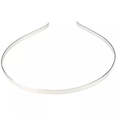 3 X Silver Alice Band Plain Metal Headband Craft Headbands Tiara Base Hair Band • £3.39