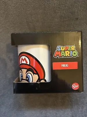 OFFICIAL Super Mario Ceramic Mug Game Logo Design Drinking Coffee Tea Hot Drinks • £10.99