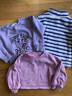 Mini Boden Girls Sweatshirt Lot Size 3-4 Blue Purple • $15
