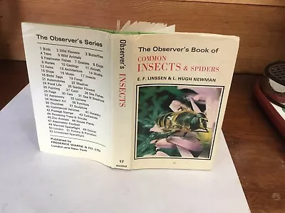 Observers Book Of Common Insects & Spiders 1975; • £9.99