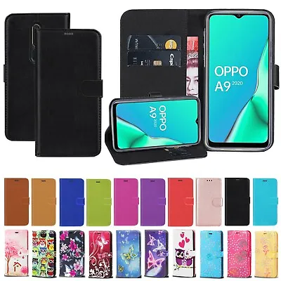 £3.49 • Buy For Oppo A9 A5 2020 A15 A53 A32 A54 PU Leather Wallet Stand Magnetic Case Cover