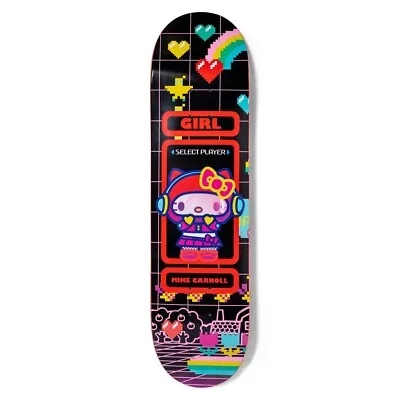 Girl X Sanrio Kawaii Arcade Carroll Hello Kitty Skateboard Deck - 8 • $74.95