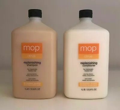 $62.99 • Buy Mop Citrus Replenishing Shampoo Conditioner Duo 33.8 Oz   New Fresh