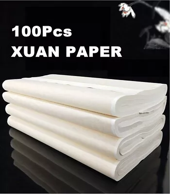 100/200x Xuan Paper Chinese Raw Rice Paper For Chinese Painting Calligraphy • $29.45