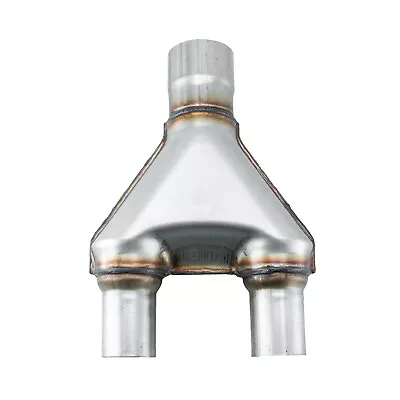 13'' Stainless Steel Y Pipe Adapter Exhaust 2.75'' Single / 2'' Dual Universal • $26.99