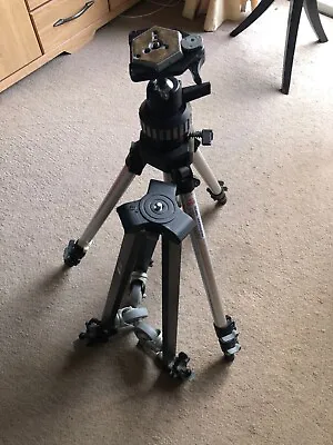 Manfrotto 127 Wheeled Stand Art 055 Tripod And Mod 168 Head Great Set • £135