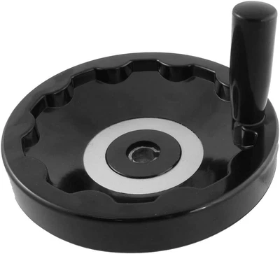 £14.95 • Buy 18mm X 200mm Hand Wheel Black With Folding Revolving Handle For Milling Machines