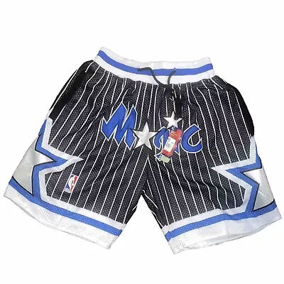 Vintage JUST DON Orlando Magic NBA Basketball  Shorts Men's Sz S Metallic Stars! • $35.64