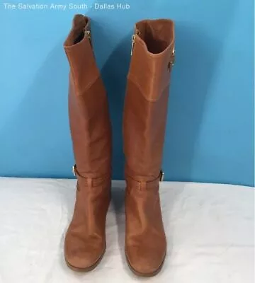 Michael Kors Stockard Leather Tall Riding Boots Size 9m • $14.99