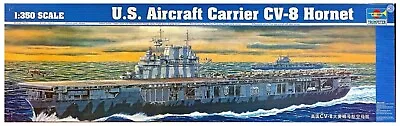 Trumpeter 05601 - 1/350 US Aircraft Carrier CV-8 Hornet Model Kit • £87