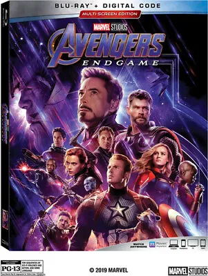 Avengers: Endgame (Blu-ray 2019) DISC WITH ARTWORK. NO CASE.  Free Shipping • $7.07