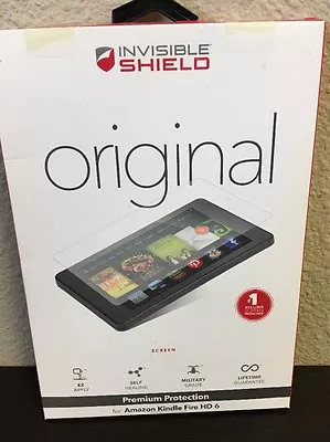 ZAGG InvisibleShield Original Screen Protection For  Kindle Fire HD 6 • $10.77