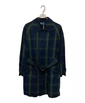 Polo Ralph Lauren Checkered Collar Coat Size L From Japan #15511 • $158.81