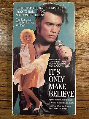 It's Only Make Believe VHS Elvis Impersonator Musical Comedy 1989 Rare • $12