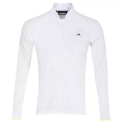 J. Lindeberg Mens Alex Golf Midlayer American Fit GMJS05011 0000 White Large NWD • $111.08