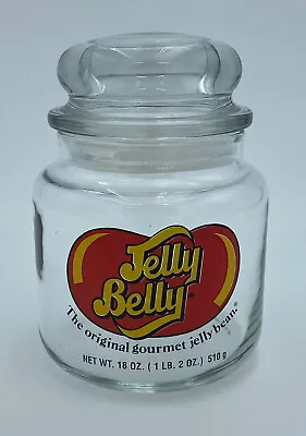 £27.32 • Buy JELLY BELLY Glass Jar  18 Oz Gourmet Jelly Beans Air Tight Closure Lid Vintage