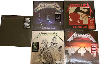 METALLICA 5 CD Lot - NEW/SEALED Kill'em All/Ride Lightning/Master/Justice/Black • $39.99