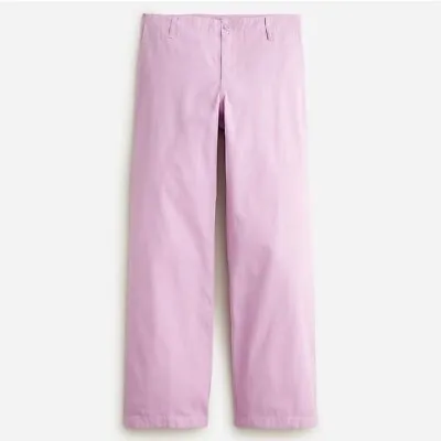 New J Crew Women Sailor Heritage Chino Pants Violet Purple Sz 30 Mid Rise Cotton • $49.99