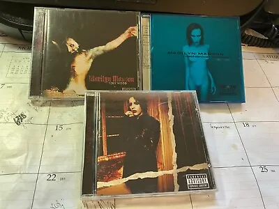 Marilyn Manson 3 Cd Lot: Mechanical Animals Holy Wood Eat Me Drink Me • $19.99