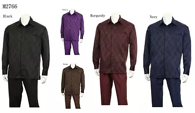 New Men's 100% Polyester Two Pieces Walking Suit Design By Fortino Landi M2766 • $49.98