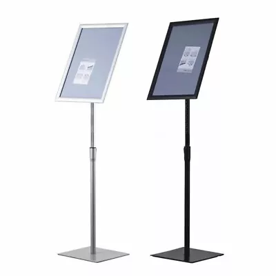 A3&A4 Floor Standing Menu Holders Snap Frame Poster Clip Display Stands • £35.99