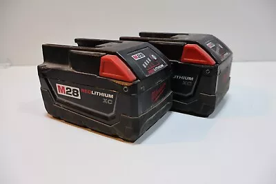 Milwaukee 48-11-2830 M28 28V Lithium-Ion Battery Two Batteries Not Working • $65