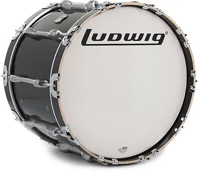 Ludwig LUMB20PB Ultimate Marching Bass Drum - 14 Inches X 20 Inches Black • $742.99