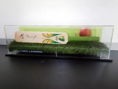 Signed Meg Lanning Cricket Australia Mini Bat - Proof COA - WBBL Melbourne Stars • $239.99