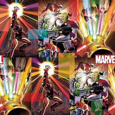 Marvel Fabric - Marvel Energy - Digital Print - 100% Cotton - Multiple Sizes • £4.25