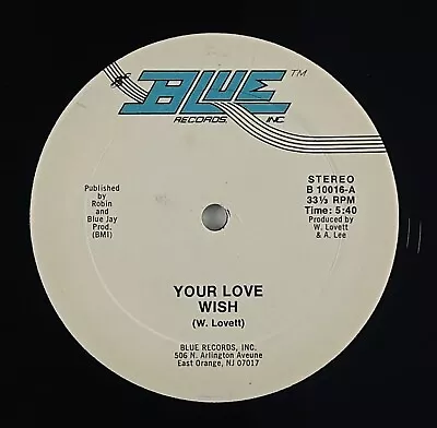 Wish  Your Love  Modern Sweet Soul 12  Blue HEAR • $7.99