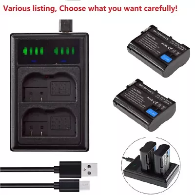 £8.39 • Buy EN-EL15b Battery Or Charger For Nikon D7100 D7000 D800 D810 D750 Z7 Z6 V1 Camera