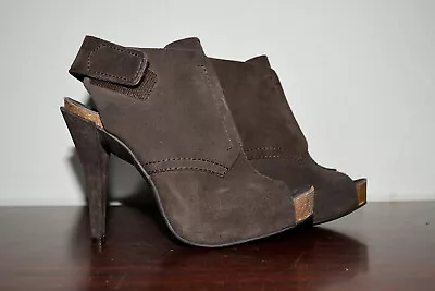 PEDRO GARCIA  Ankle Strap Brown Heels Platform 37.5 • £37.90